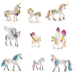 Mare and Foal Logo - Schleich Figurine, Winged, Sea Unicorn Stallion, Mare