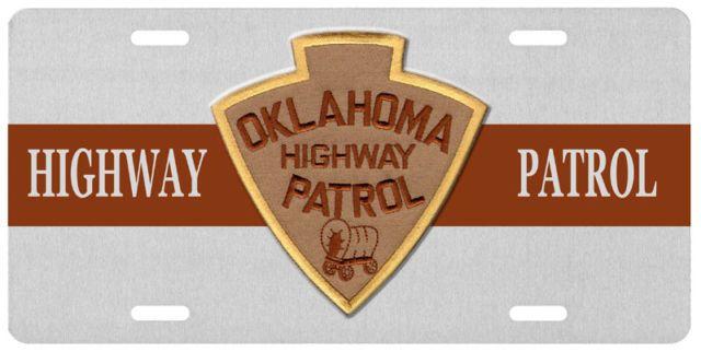 Missouri Dot Logo - Missouri Highway Patrol Glossy Silver .045 Metal Flat Car License