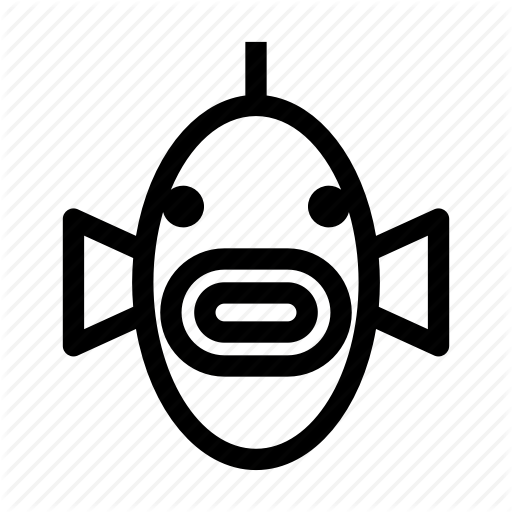 Fish Face Logo - Animal, aquatic, fish, fish face, water animal icon