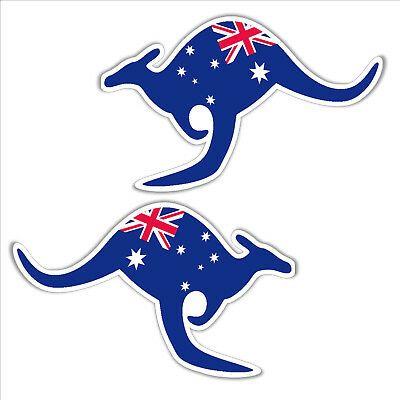 Kangaroo Australian Flag Logo - AUSTRALIA FLAG KANGAROO Car Aussie Sticker Decal Boat UTE Truck ...