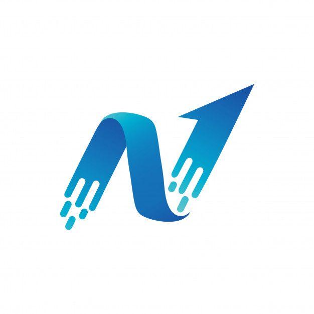 Arrow Logo - Letter n arrow logo template Vector | Premium Download