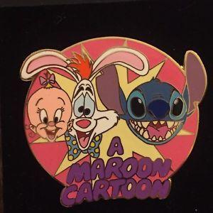 Roger Rabbit Logo - Disney Auctions (P.I.N.S.) Maroon Logo Baby Herman, Roger Rabbit ...