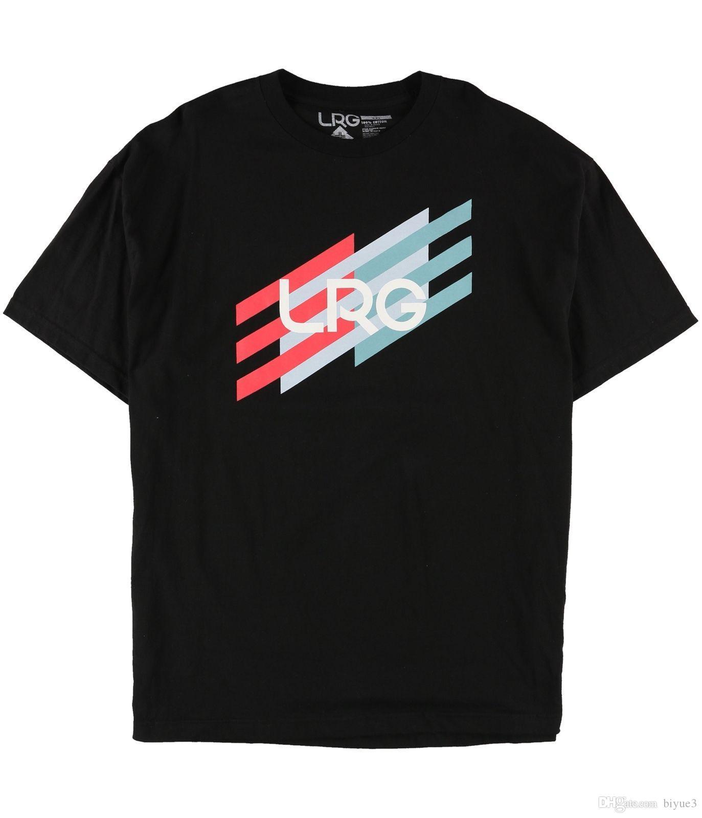 Cool LRG Logo - LRG Mens Logo Graphic T Shirt Black L Printing Tee Shirts Cool Funny