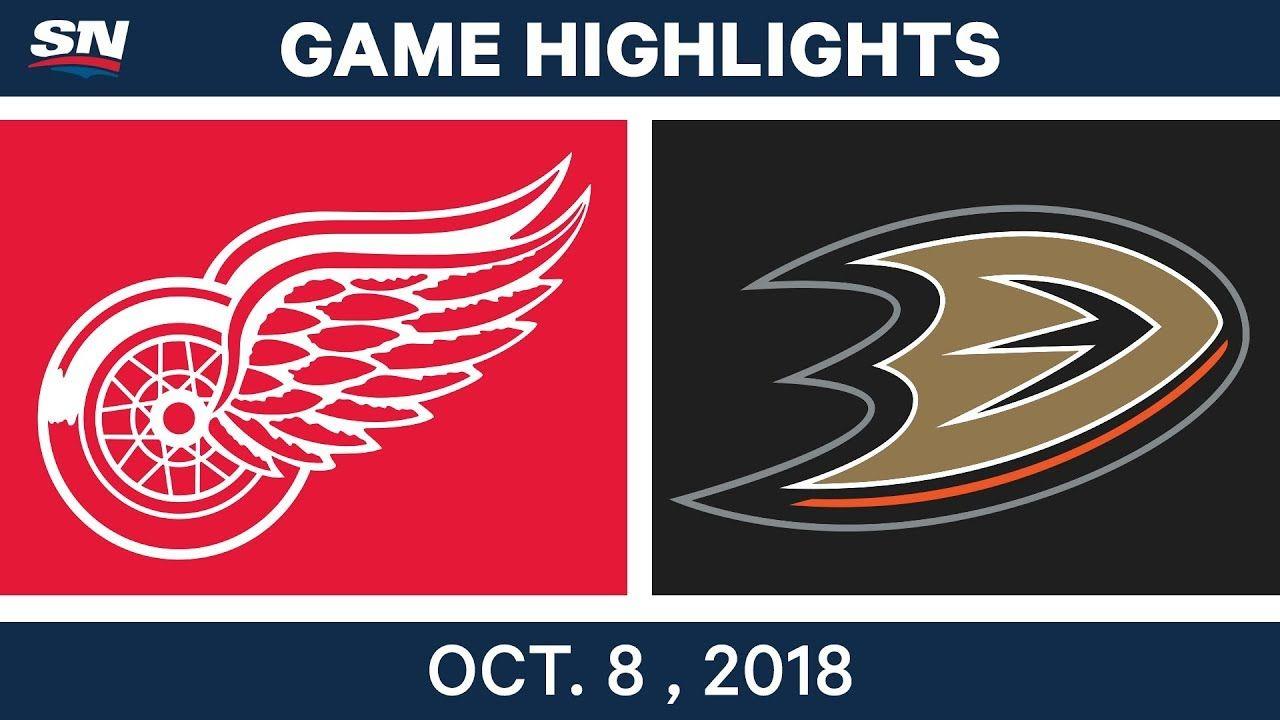 Red vs Logo - NHL Highlights | Red Wings vs. Ducks - Oct. 08, 2018 - YouTube