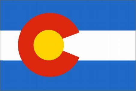 Yellow and Red C Logo - Colorado Flag