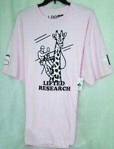 Cool LRG Logo - LRG Research Group S S Graphic Tee Pink Giraffe MSRP $32