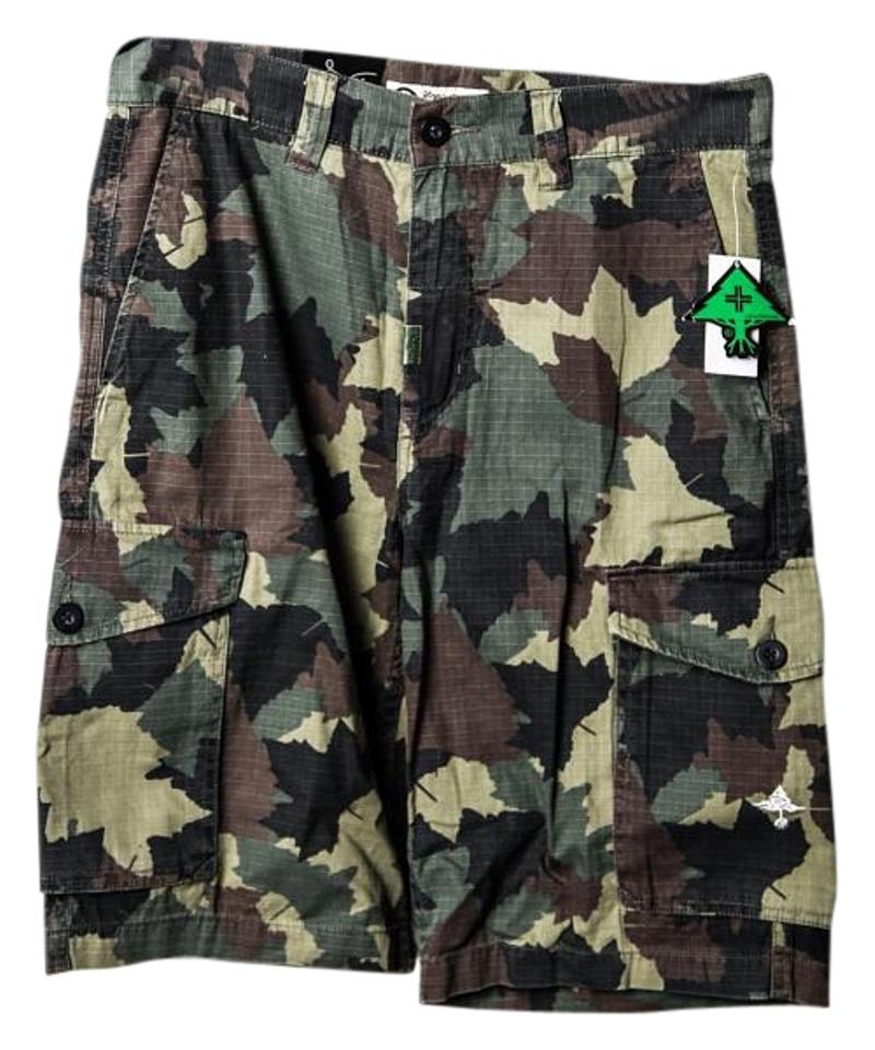 Cool LRG Logo - LRG Camo Coated Men's Rc Chino Shorts Cargo Jeans Size 32 (8, M ...