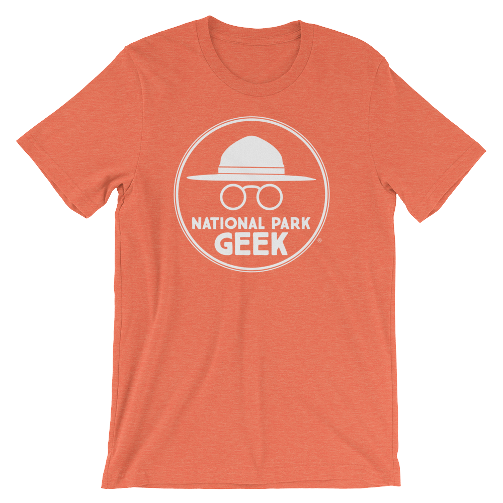 Red Orange White Logo - A National Park Geek T Shirt