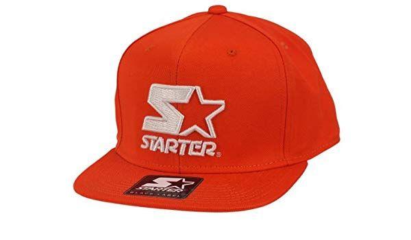 Red Orange White Logo - Starter Logo 1 Tone Cap Snapback - Orange Red/White Size:One size ...