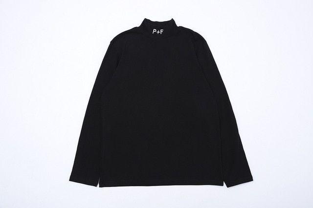 Long F Logo - Best Quality Places Faces P F Logo Embroidery Turtleneck Women Men