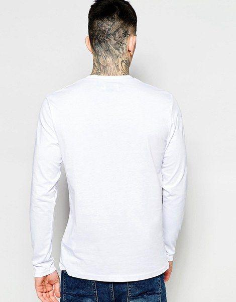 Long F Logo - Farah Long Sleeve T-Shirt With F Logo In Reg Fit