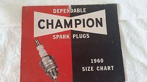 1960 Champion Spark Plugs Logo - Vintage 1960 Champion Spark Plug Chart | eBay