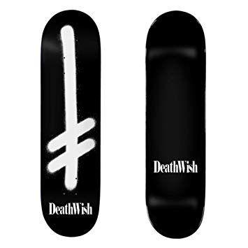 Death Wish Gang Logo - Deathwish Gang Logo Skateboard Deck Shine Box 8.2 