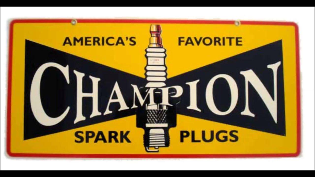 1960 Champion Spark Plugs Logo - Champion Spark plugs