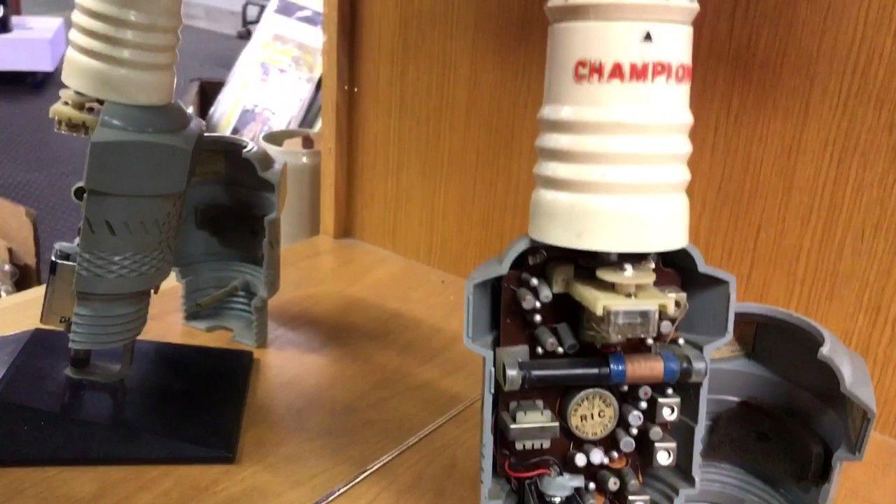 1960 Champion Spark Plugs Logo - 1960-70s vintage champion spark plug am promotional radio - YouTube