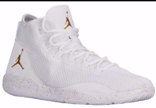 Gold White Jordan Logo - Men's air jordan reveal white and gold shoes in 2019 | Sneakers I ...