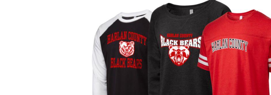 Red and Black Bears Logo - Harlan County High School Black Bears Apparel Store | Baxter, Kentucky
