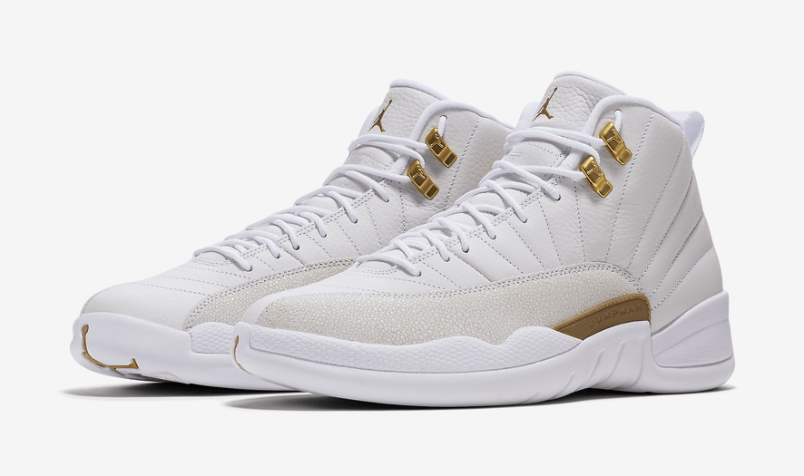 Gold White Jordan Logo - Air Jordan 12 OVO 'White/Gold' 2016 Release Date - JustFreshKicks