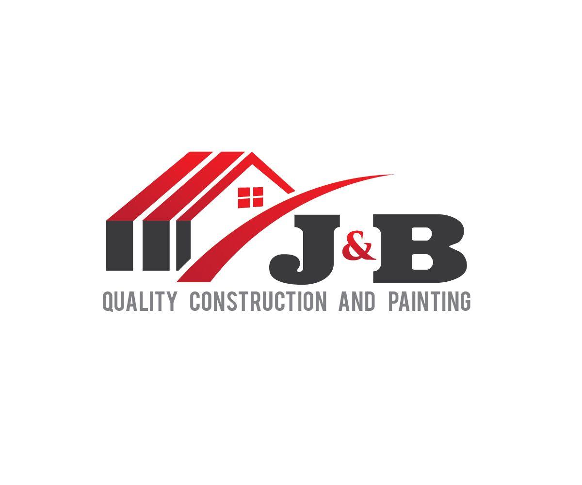 J Company Logo - Professional, Modern, Construction Company Logo Design for J & B