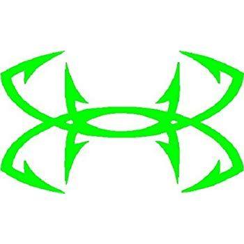 Under Armour Fish Hook Logo - Fish Hooks Under Armour Like Sticker Decal 6 X 3
