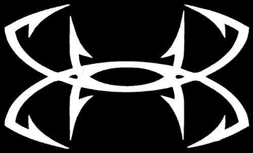 Under Armour Fish Hook Logo - LARGE Under Armour Fish Hook Vinyl Decal Sticker for Car