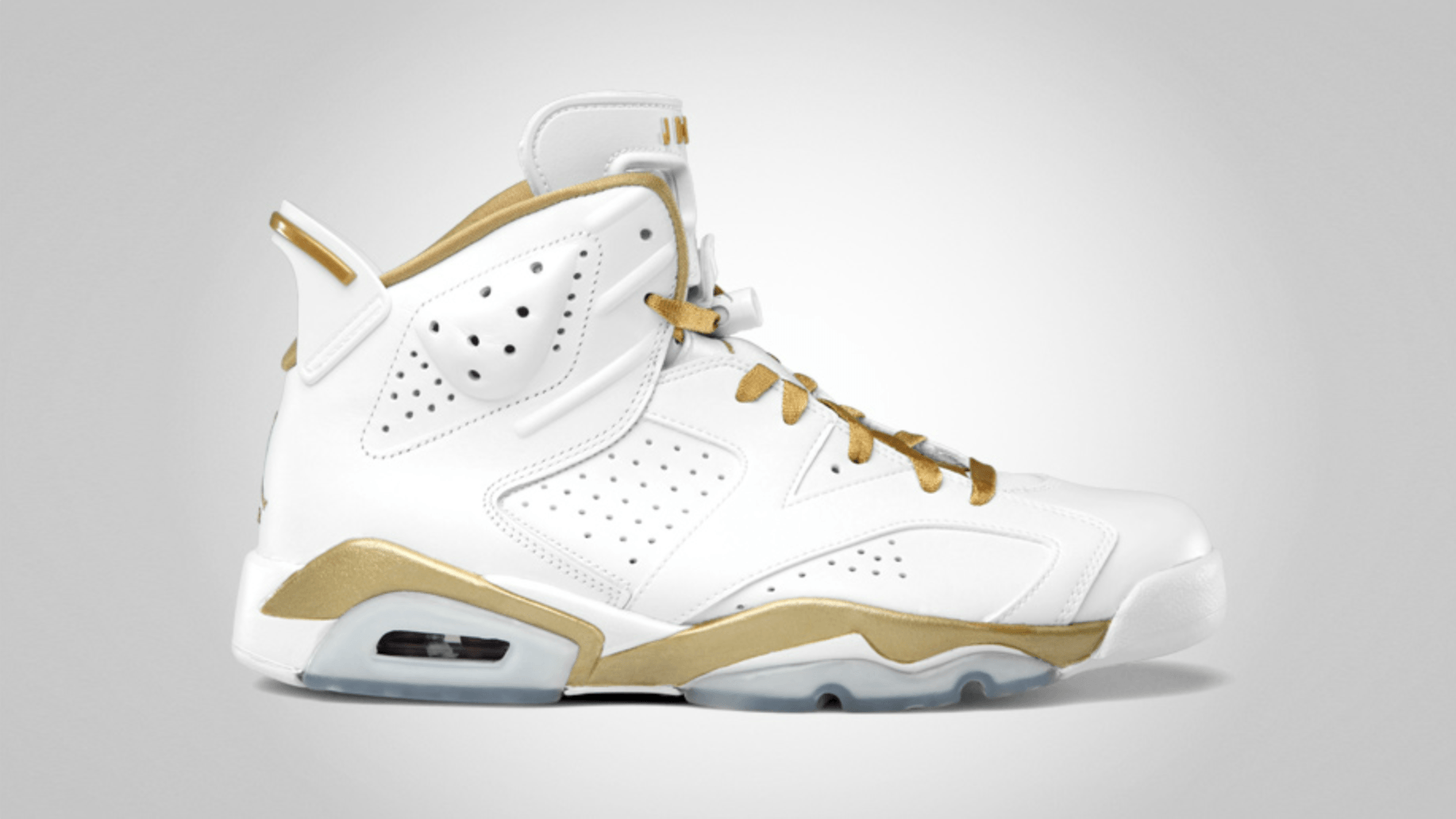 Gold White Jordan Logo - Air Jordan 6 Golden Moments - Official Images | SneakerFiles