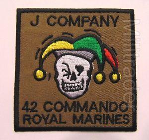 J Company Logo - Britain British Royal Marines 42 Commando J Company Patch