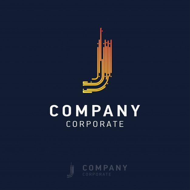 J Company Logo - J company logo design with visiting card vector Vector | Free Download