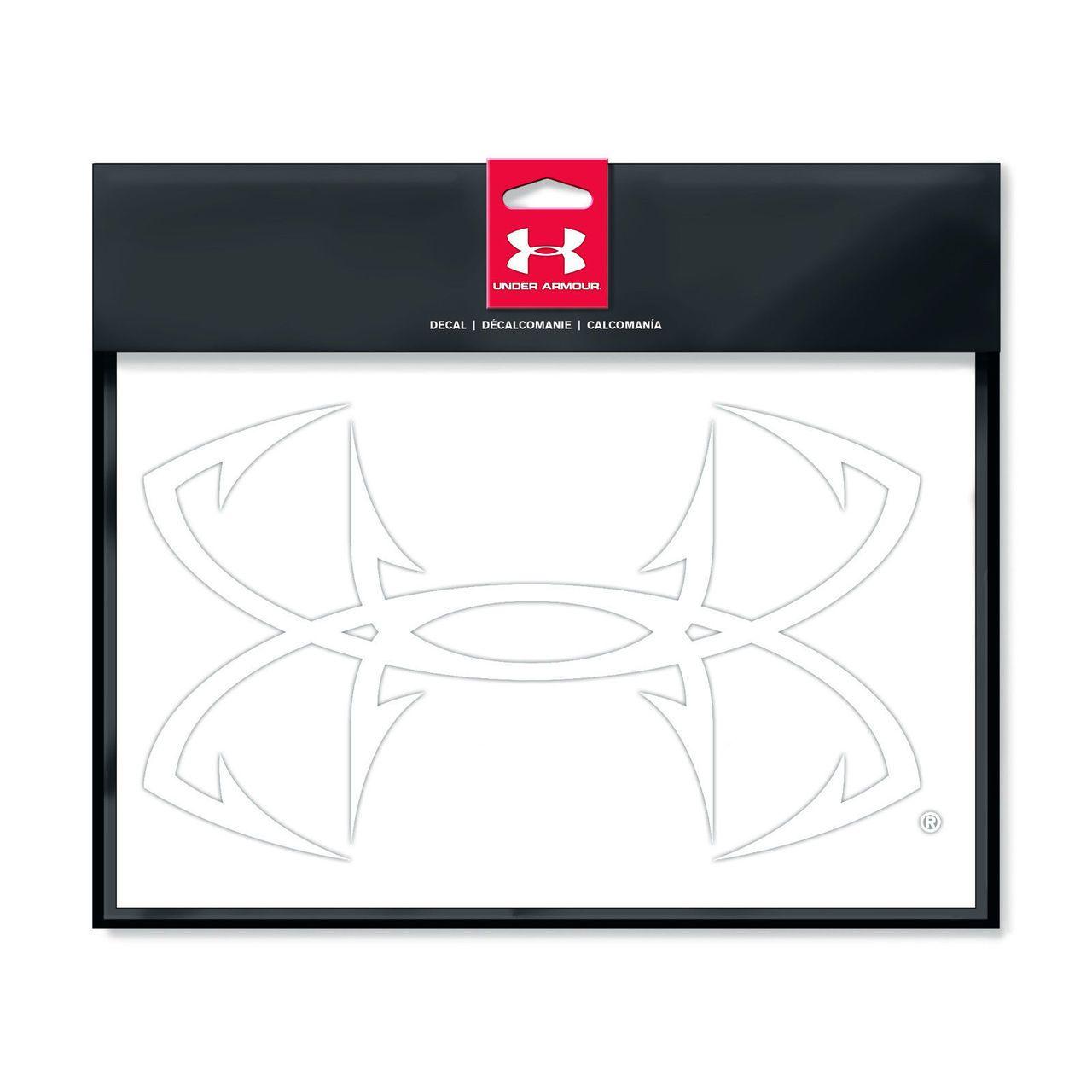 Under Armour Fish Hook Logo - Under Armour Fish Hook Logo 12 Decal (White) UDE1309
