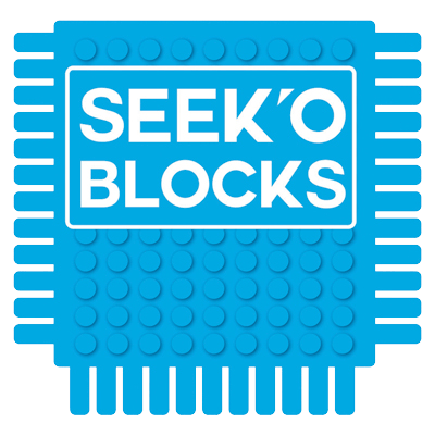 Blue Block S Logo - Seek'o Blocks - Imports Dragon
