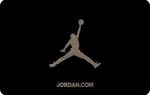 Gold White Jordan Logo - Gift Card: Air Jordan Logo on Black Background Nike, United