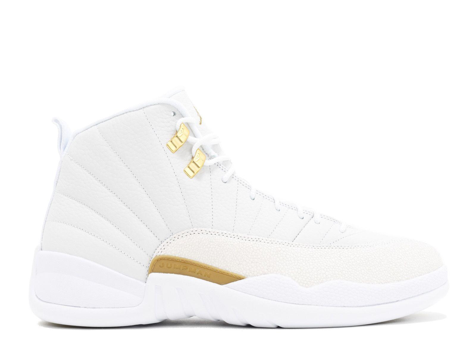 Gold White Jordan Logo - Air Jordan 12 Retro Ovo 