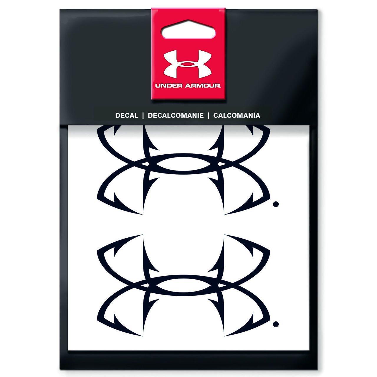 Under Armour Fish Hook Logo - Under Armour Fish Hook Logo 4 Decal 2 Pack (Black) UDE2108