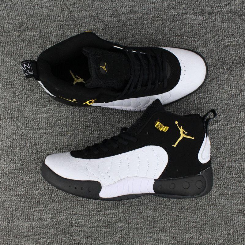 Gold White Jordan Logo - Discount Jordan Jumpman Pro OG Taxi Black/White-Metallic Gold For ...