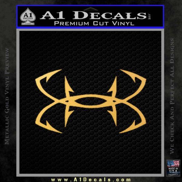 Under Armour Fish Hook Logo - Under Armor Fishing Hooks Decal Sticker » A1 Decals
