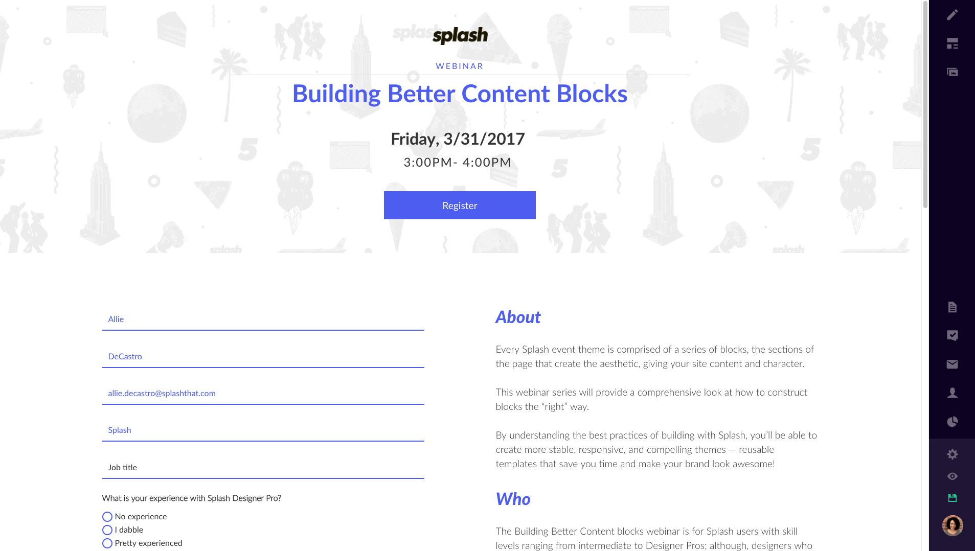 Blue Block S Logo - Adding Blocks, Containers, and Elements – Splash Help Center