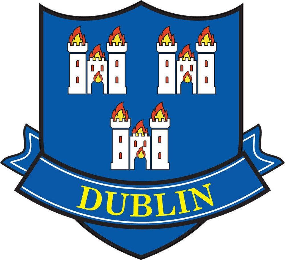 Dublin Crest Logo - Dublin Crest Car Sticker - Dolmen County Irish Store