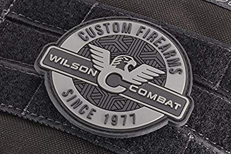 Wilson Combat Logo - Wilson Combat Logo PVC Patch, Round, 806: Home & Kitchen