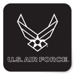 Black Air Force Logo - Air Force Logo Stickers | Zazzle