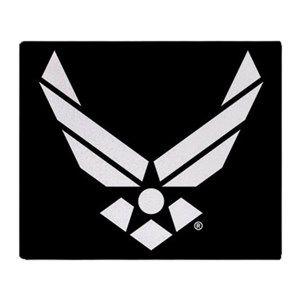Black Air Force Logo - Us Air Force Mom Blankets - CafePress