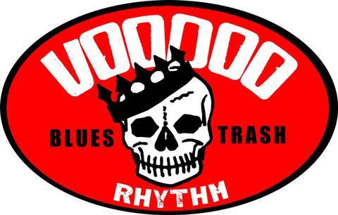 Red White Oval Logo - Voodoo Rhythm Records - Bumper Sticker - Oval Voodoo Rhythm Logo Red ...