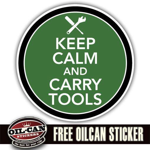 Rover Tools Logo - Keep Calm and Carry Tools Sticker Land Rover 4x4 Ratlook Hood 85 X