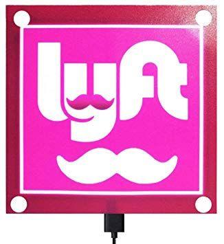 New Printable Uber Lyft Mustache Logo - Lyft Light Sign Logo sticker Decal Reflective Bright