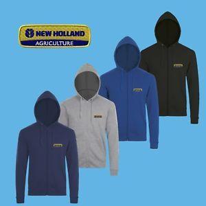 New Holland Agriculture Logo - New Holland Hoodie EMBROIDERED Logo Sweatshirt Mens Tractor