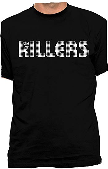 Black Clothing and Apparel Logo - Amazon.com: THE KILLERS - Logo - Men's T-Shirt Black: Clothing