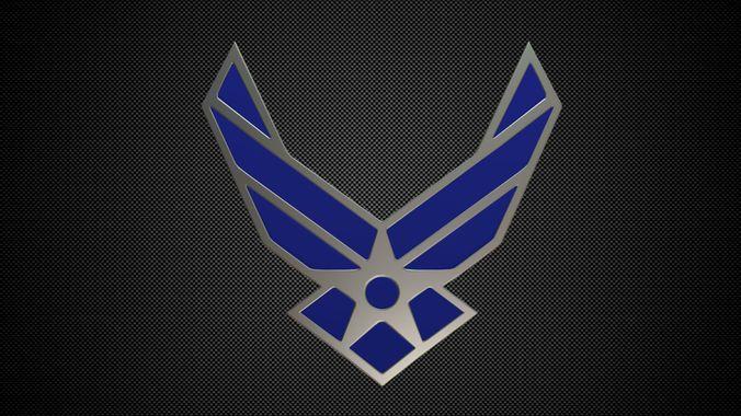 3D Air Force Logo - us air force logo 3D model | CGTrader