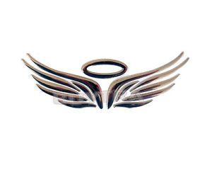 Silver Wings Logo - Brand New Silver 3D Angel Wings Car Auto Truck Logo Emblem Badge ...