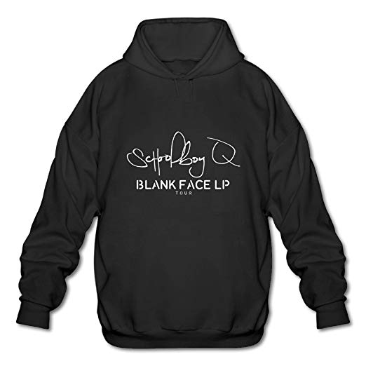 Face Q Logo - Hot 2016 ScHoolboy Q Blank Face Tour Logo Hooded Sweatshirt For Men