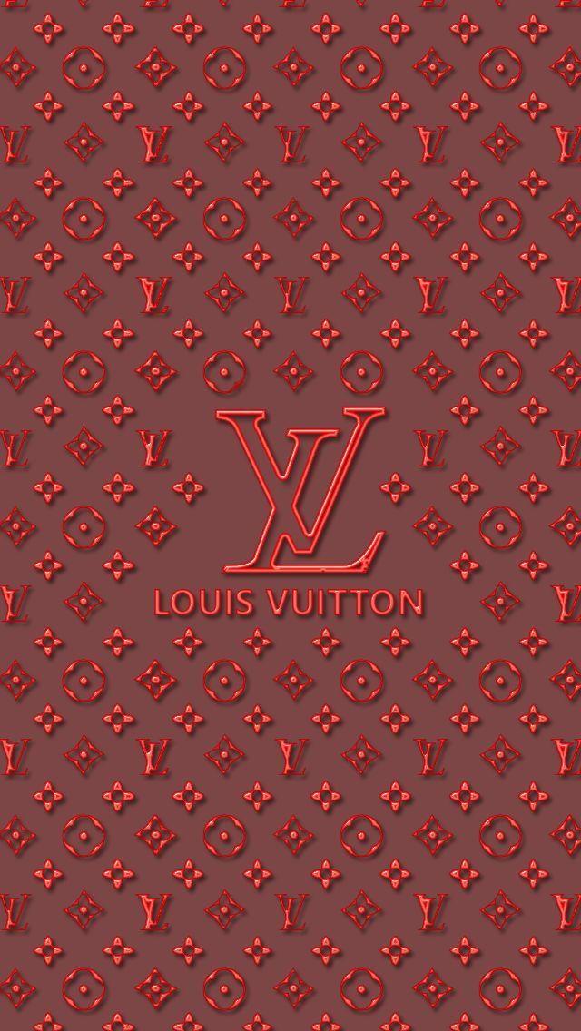 Louis Vuitton Red Logo - Louis Vuitton Logo Wallpaper for iPhone | wallpapers | Iphone ...