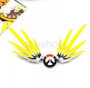 Angel Wings Logo - Overwatch Mercy Angel's Wings Logo alloy figure Model Decor ...